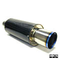HKS Universal Carbon Ti Muffler 130mm Shell